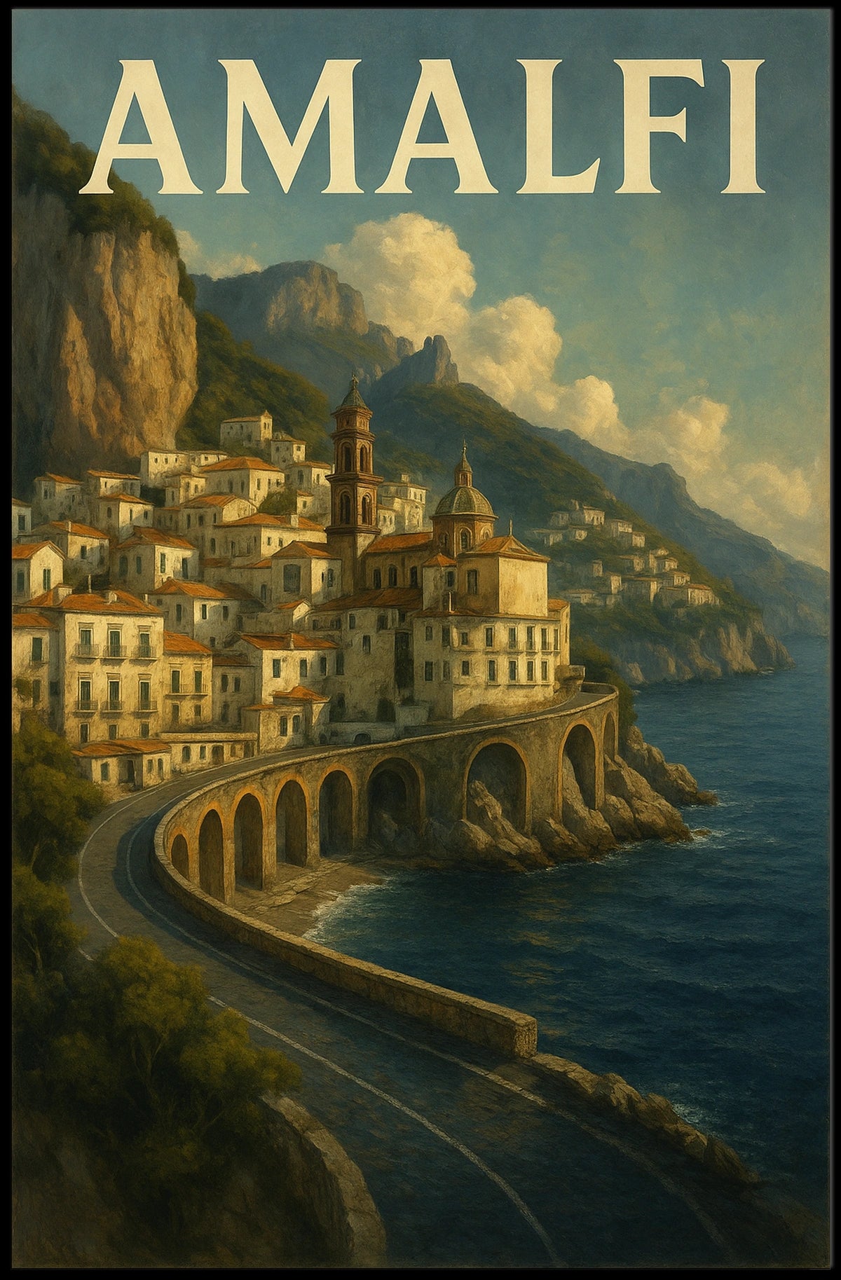 Amalfi Coast Serenity Poster