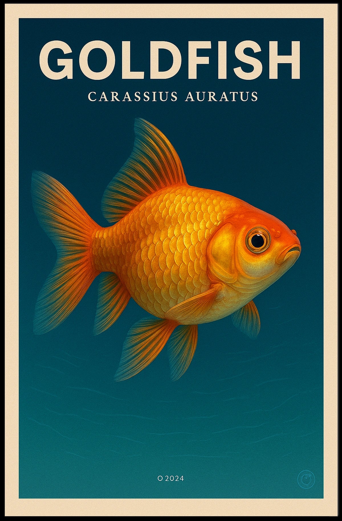 Goldfish Carassius Auratus Poster