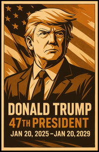 Donald Trump 47th President Poster