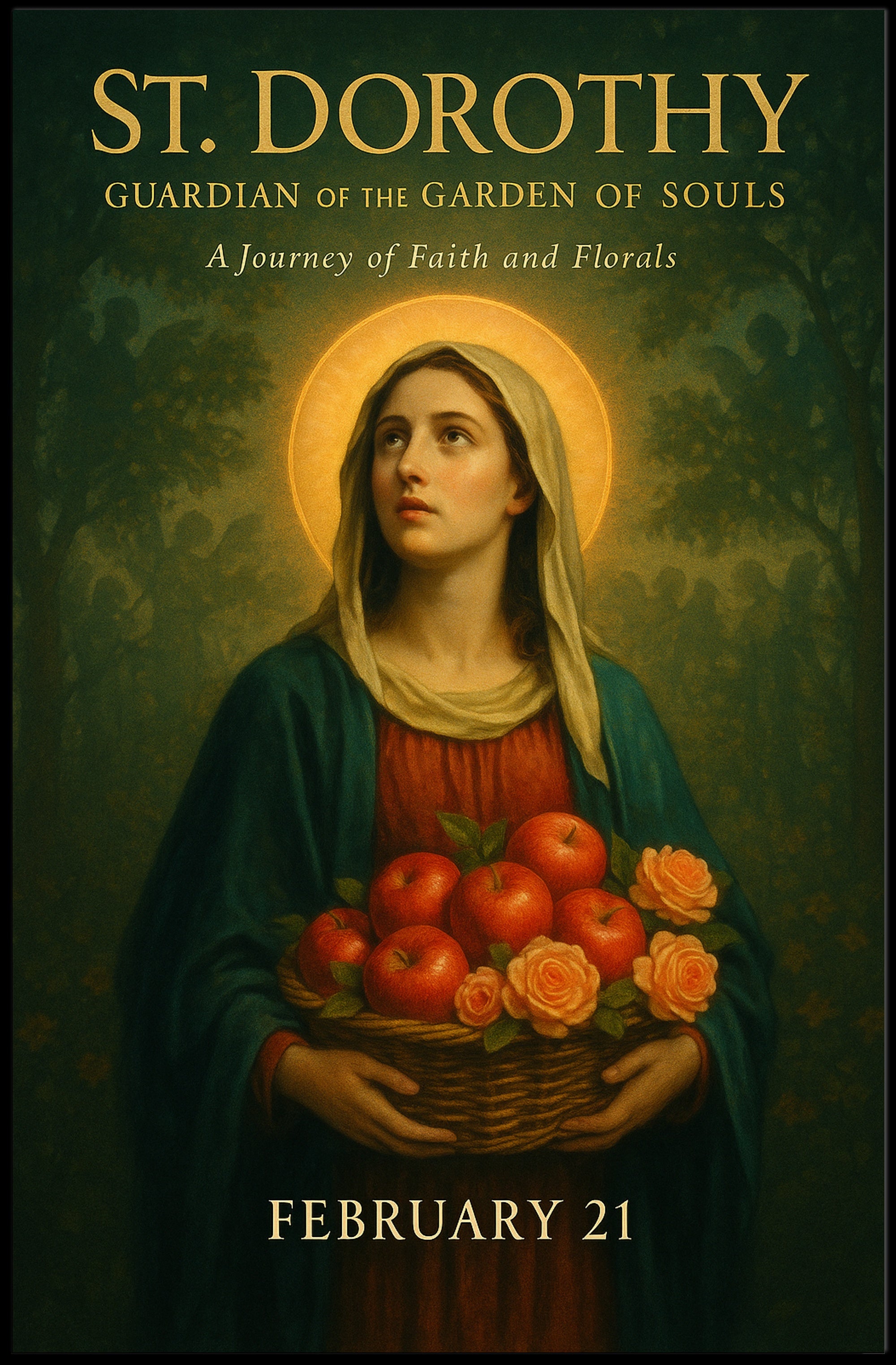 St. Dorothy Guardian of the Garden of Souls Poster PosterGoat