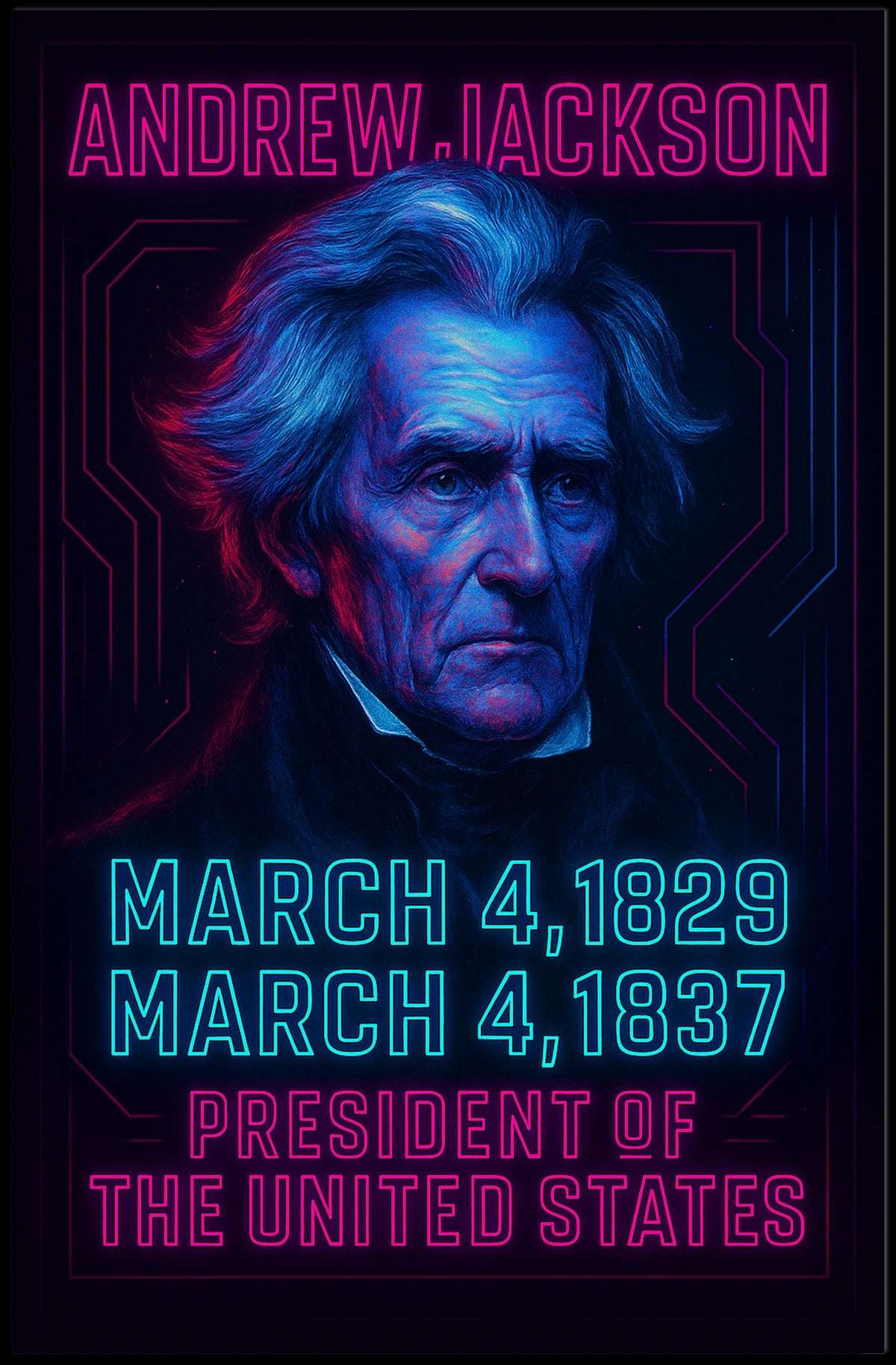 Andrew Jackson 7th President Poster