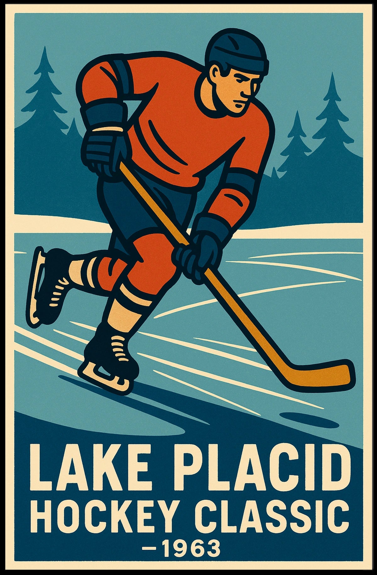 Lake Placid Hockey Classic Poster