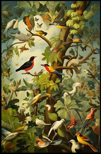 Birds Of Paradise William Morris Art Poster