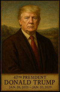 Donald Trump Visionary Republic Cinematic Poster