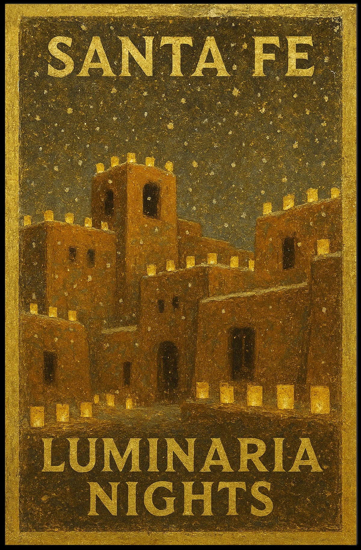 Santa Fe Luminaria Nights Poster