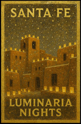 Santa Fe Luminaria Nights Poster