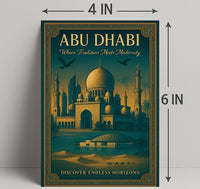 Abu Dhabi's Elegance: Tradition Meets Modernity Travel Poster
