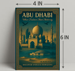 Abu Dhabi's Elegance: Tradition Meets Modernity Travel Poster
