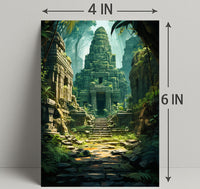 Ancient Jungle Temple Poster