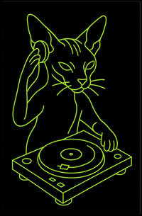 Dj Cat Vibes Poster