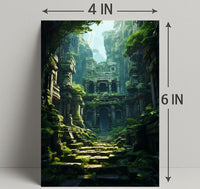 Ancient Jungle Ruins Poster