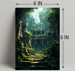 Ancient Jungle Ruins Poster