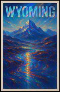 Wyoming A Vibrant Landscape Poster