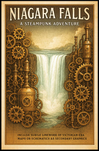 Niagara Falls A Steampunk Adventure Poster PosterGoat