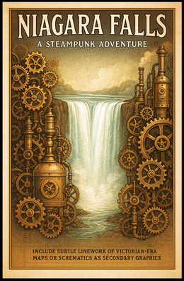 Niagara Falls A Steampunk Adventure Poster PosterGoat