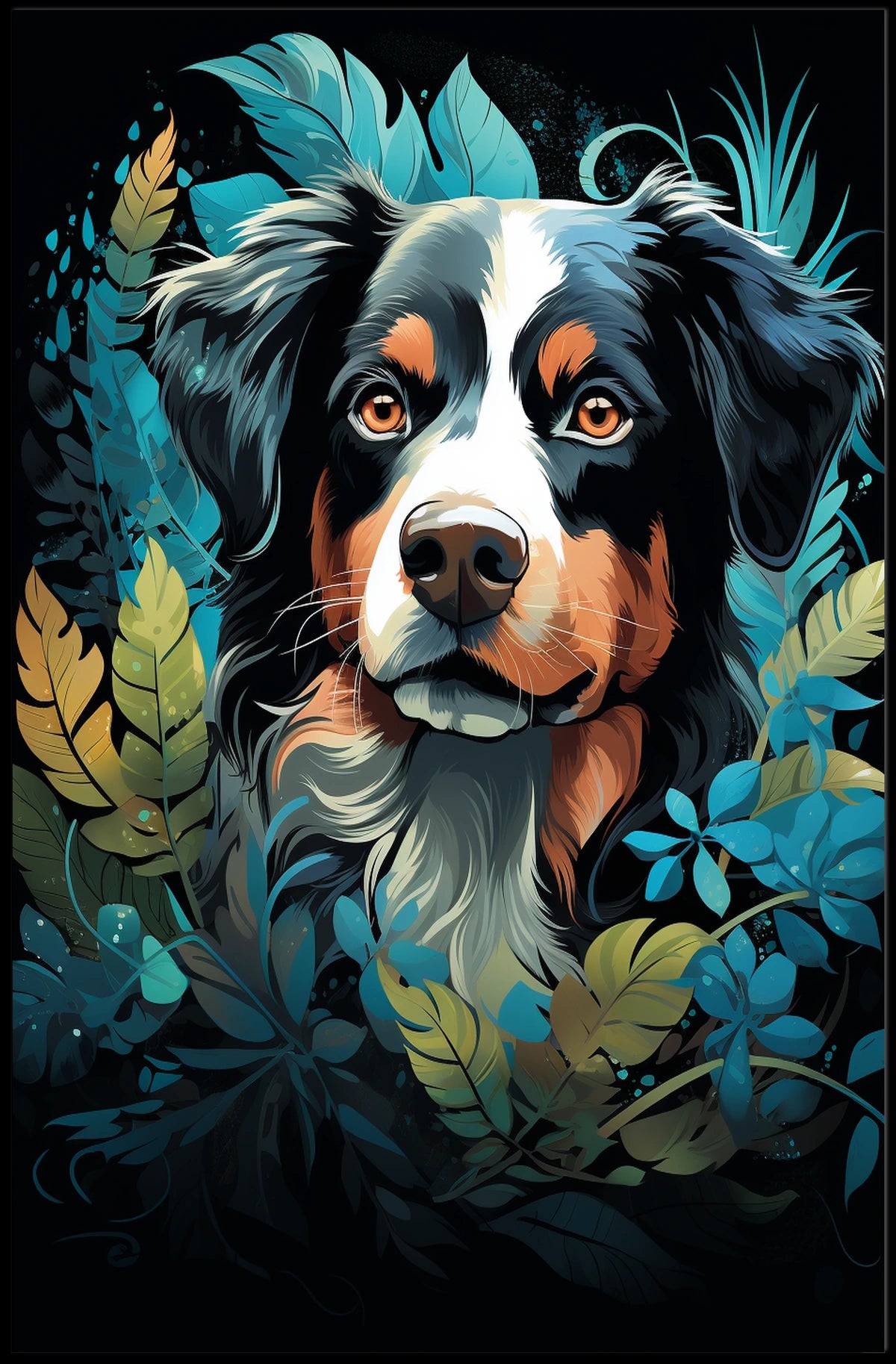 Majestic Canine Portrait Poster