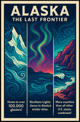 Alaska Poster Natural Beauty Museum Quality Print Decor