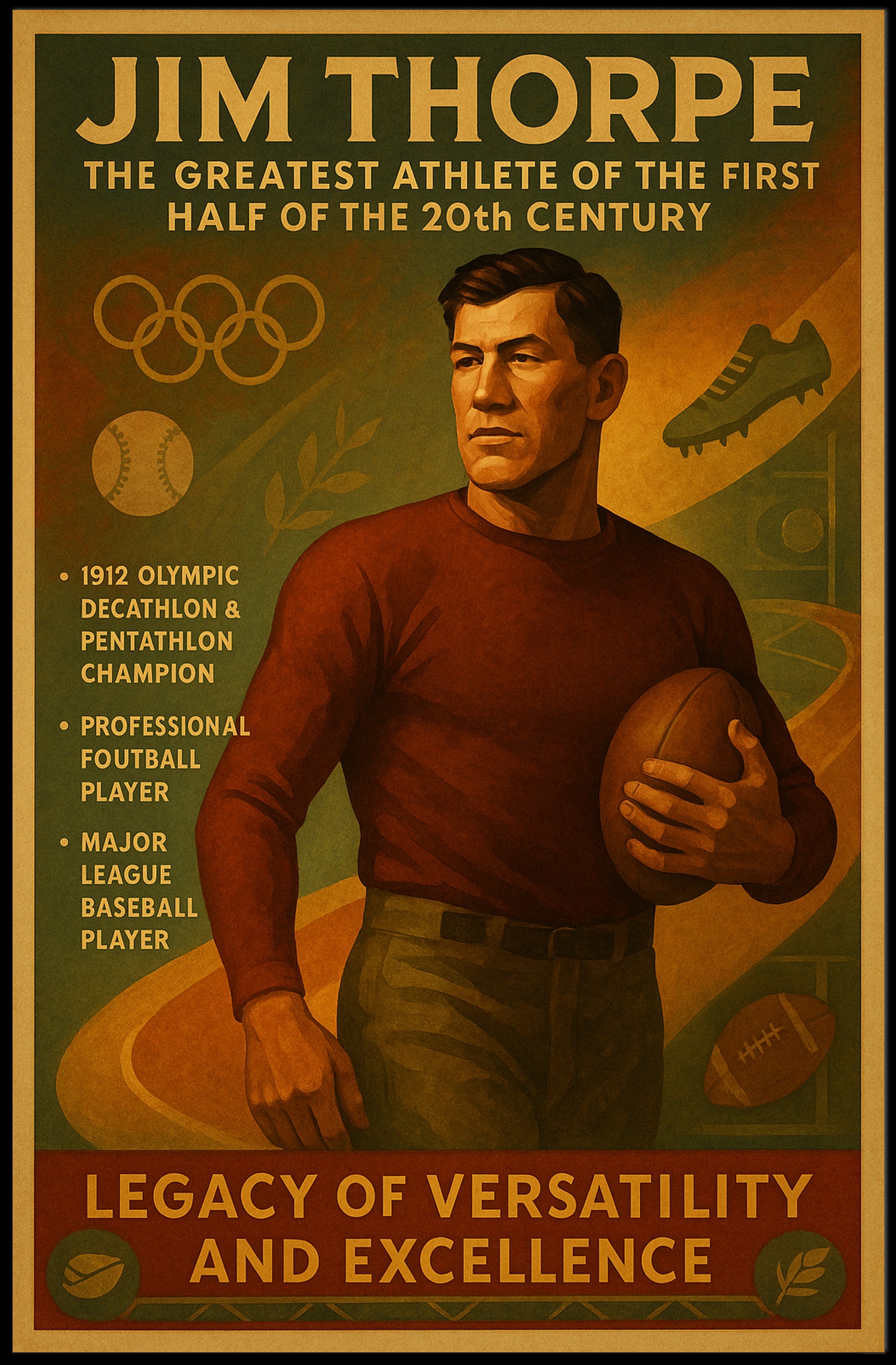 Jim Thorpe: A Sports Legacy Poster
