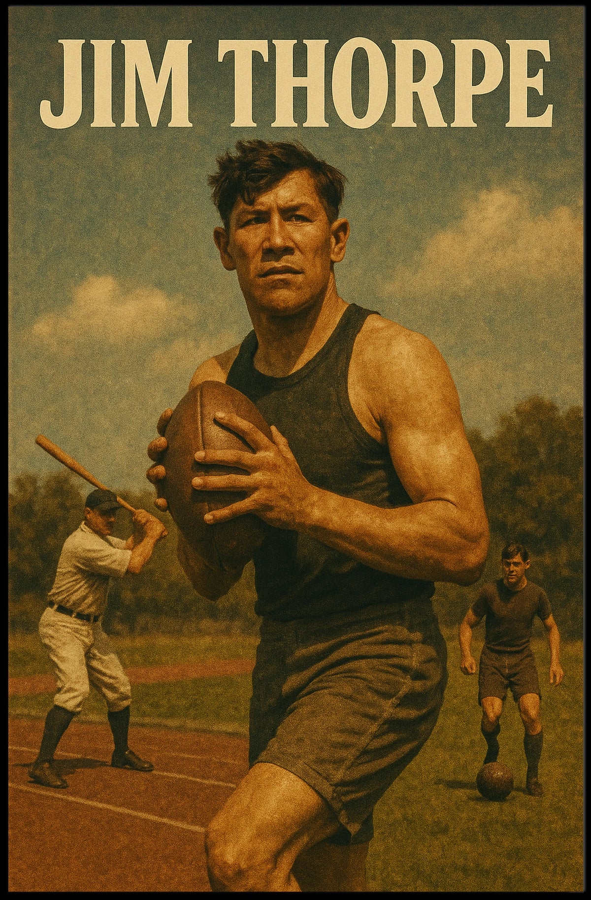 Jim Thorpe Athletic Legend Poster