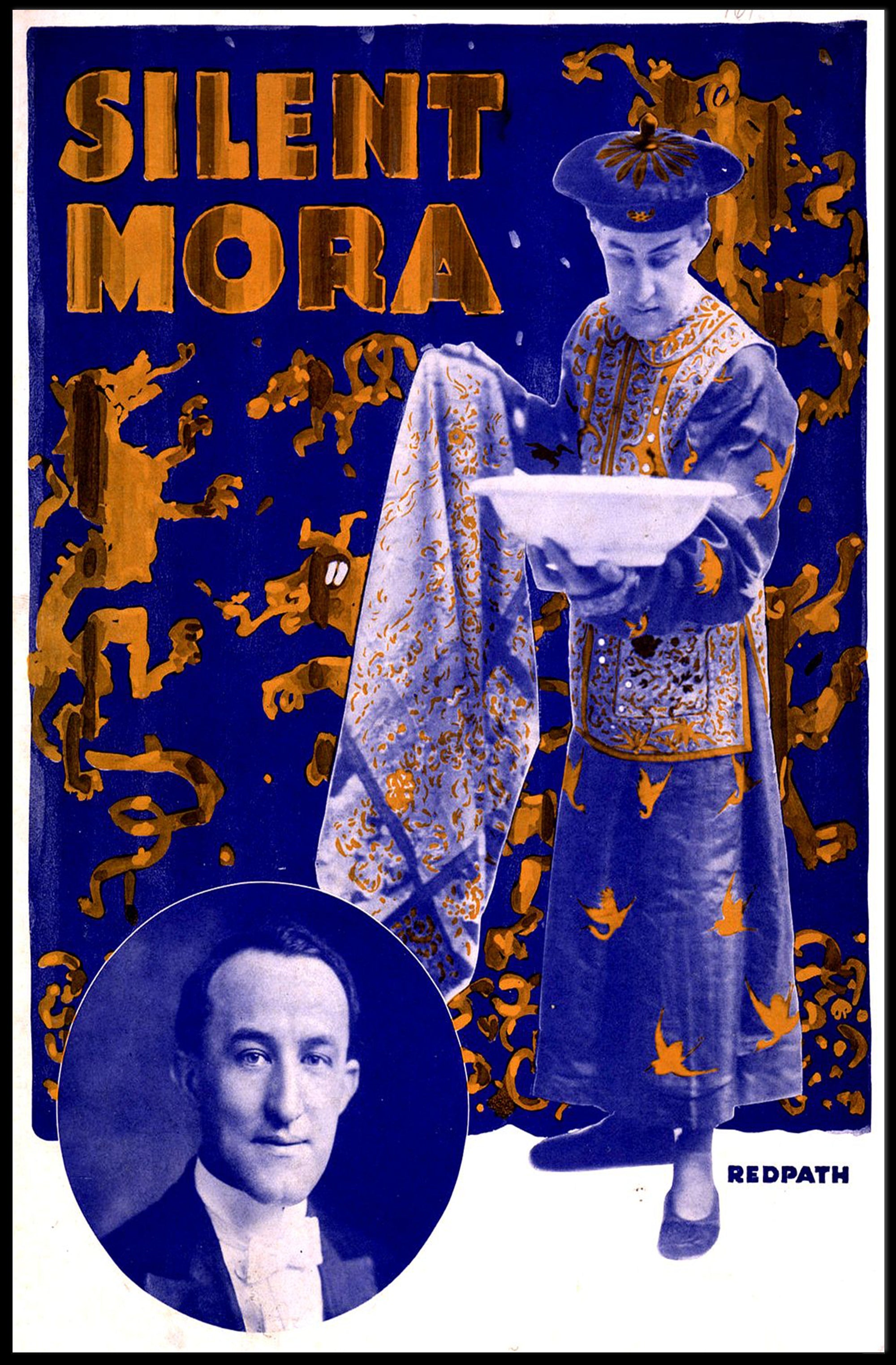 Silent Mora Magic Performance Vintage Cultural Poster
