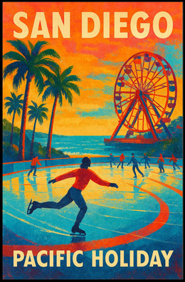 San Diego Pacific Holiday Poster