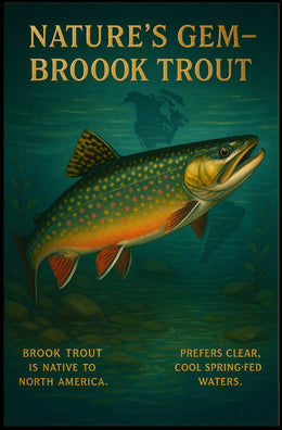 NatureS Gem Brook Trout Poster
