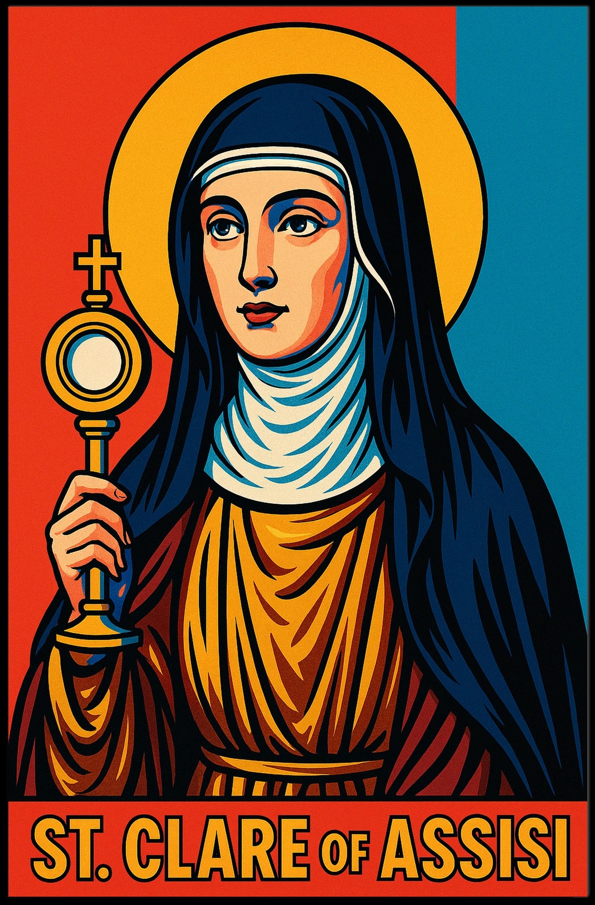 St. Clare of Assisi Poster