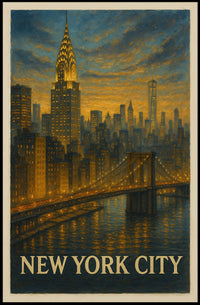 New York City Skyline Poster