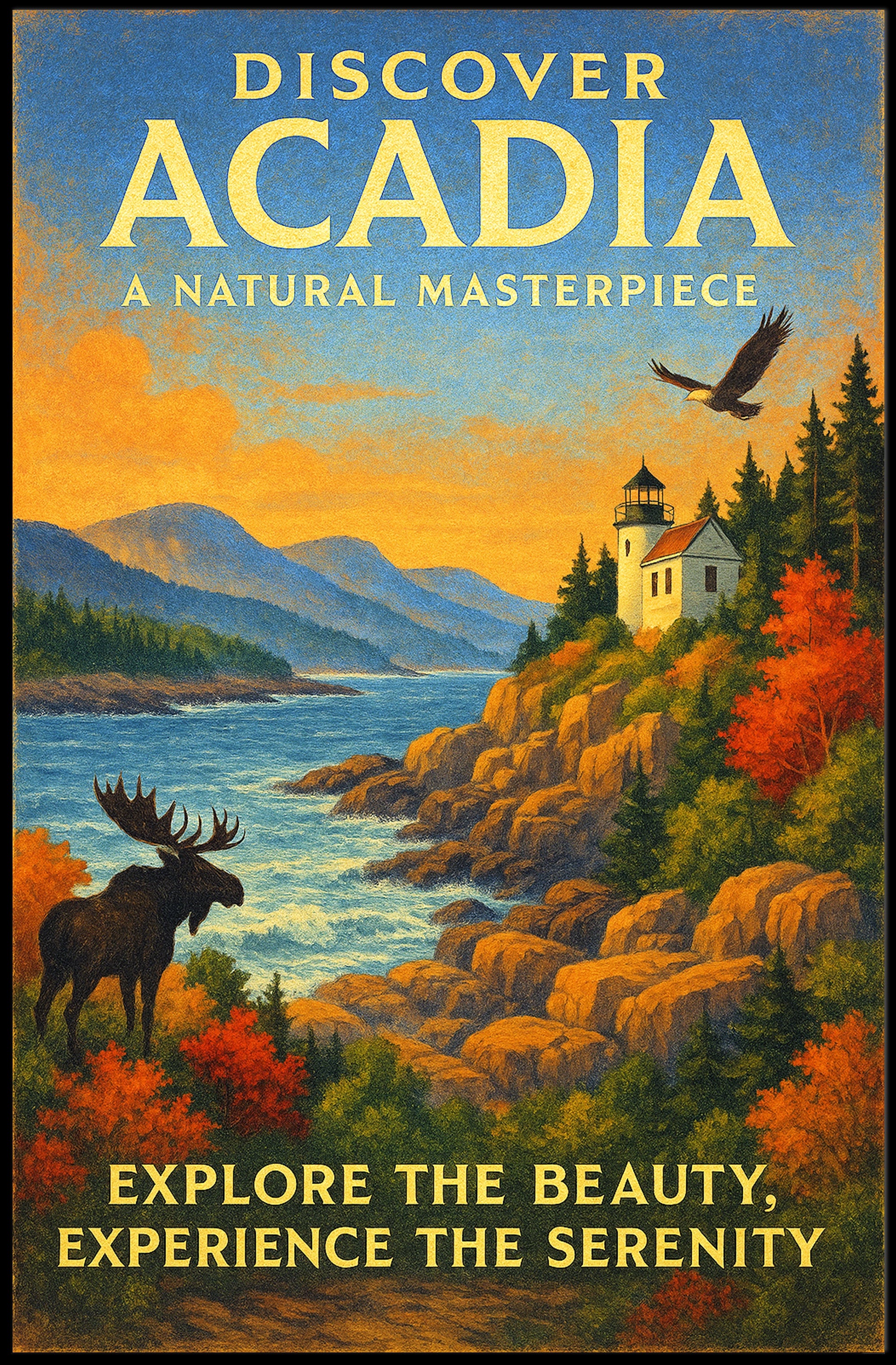Discover Acadia Poster PosterGoat