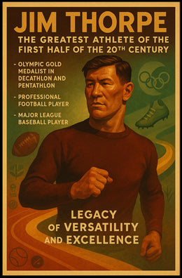Celebrating Jim Thorpe: A Legacy of Versatility and Excellence Poster