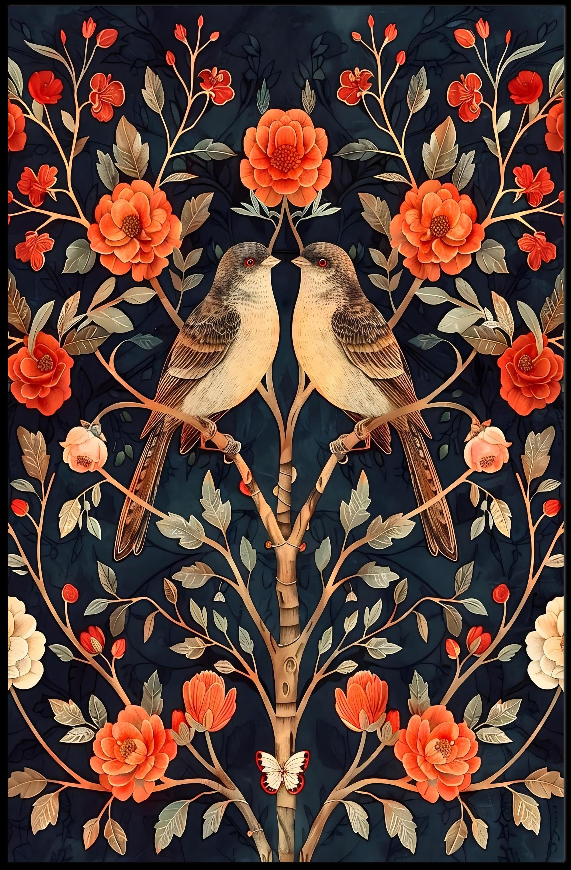 Floral Harmony Wall Art Print for Home Decor