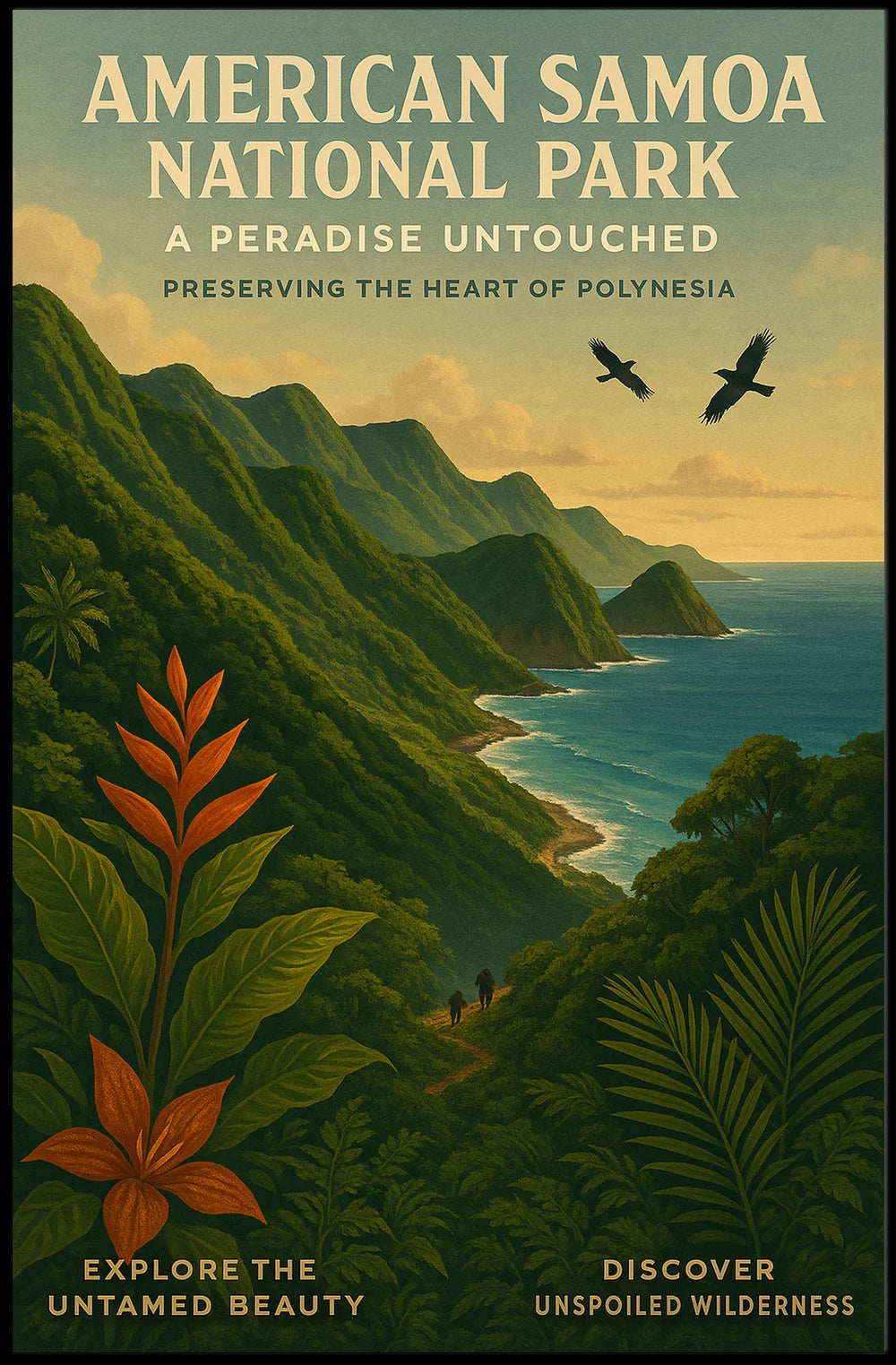 Preserving the Heart of Polynesia Travel Poster