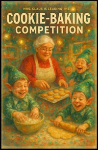 Mrs. ClausS Cookie-Baking Competition Poster