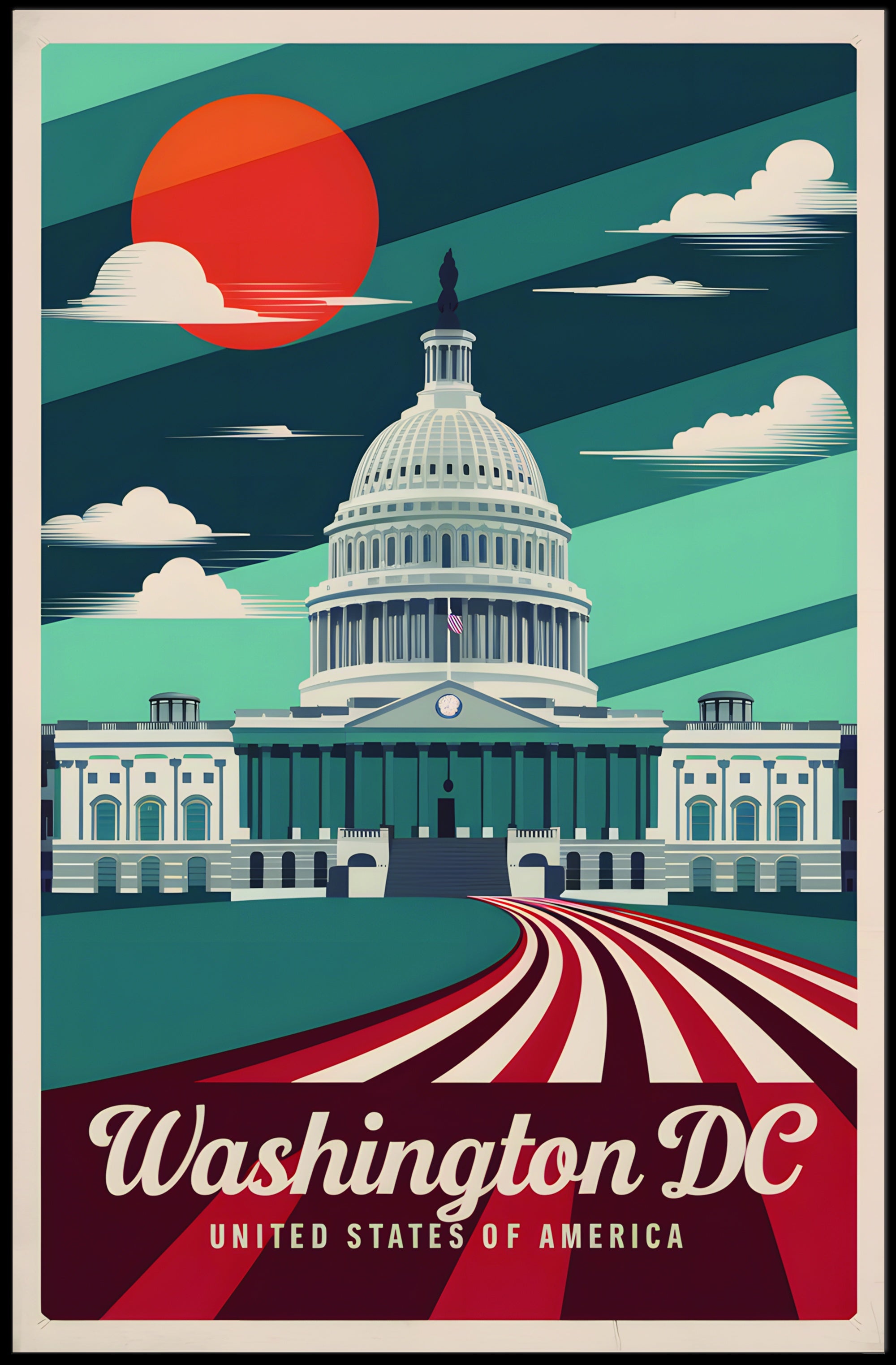 Washington DC Travel Poster