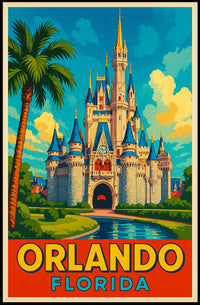 Orlando, Florida Enchanted Destination Poster