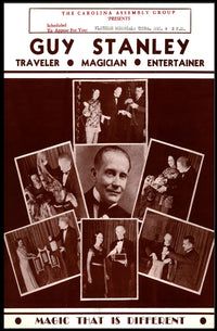 Guy Stanley Vintage Magician Entertainment Cultural Poster