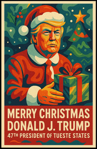 Christmas Political Satire Art Print Political or Propaganda Poster