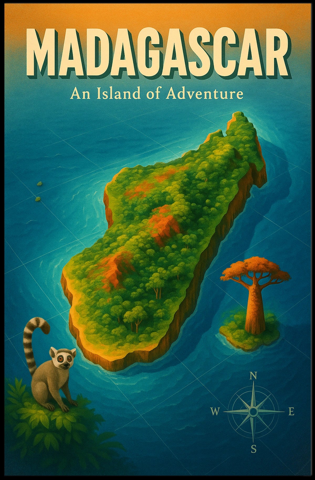 Madagascar An Island of Adventure Poster
