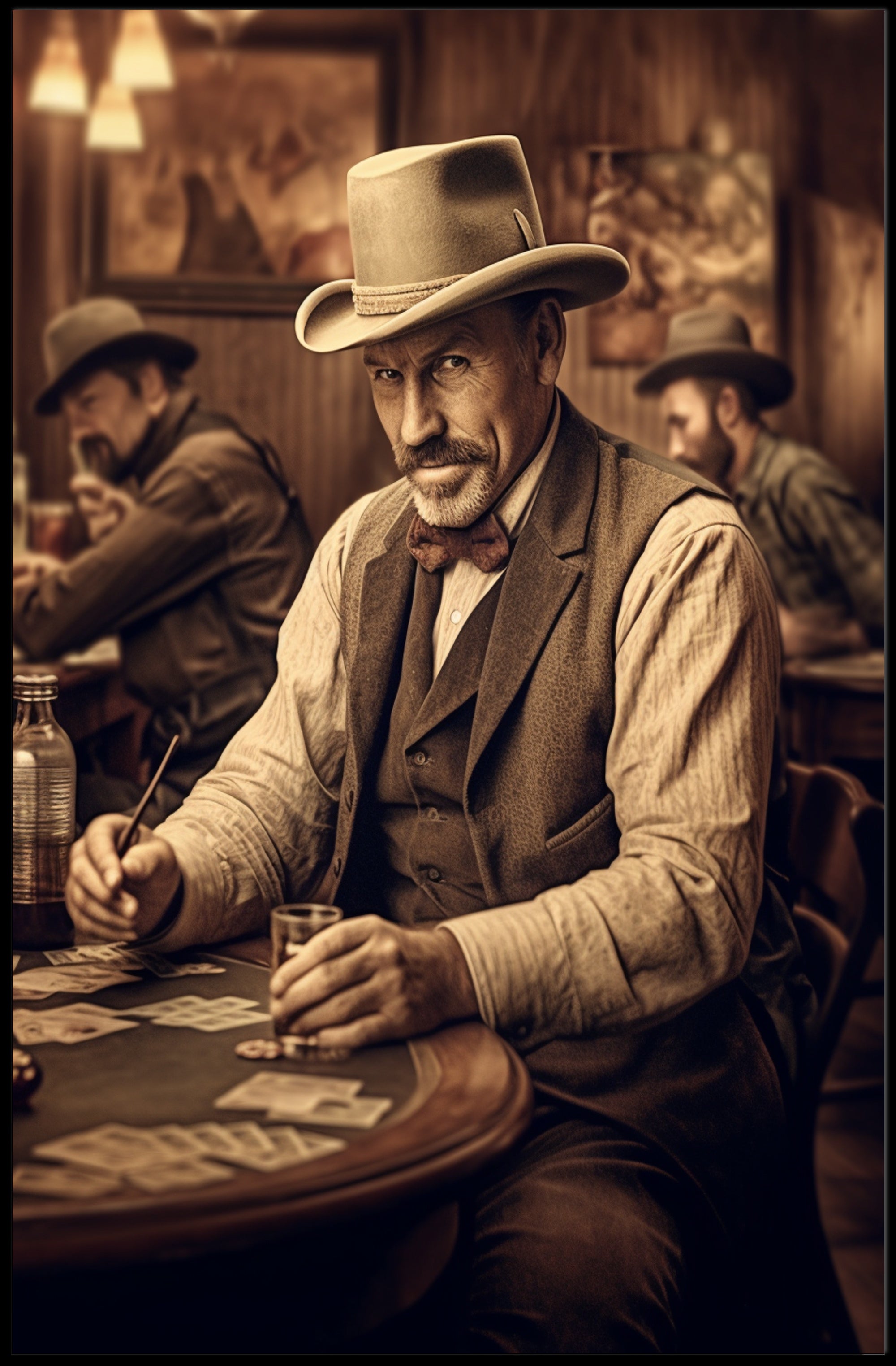Western Poker Night Poster