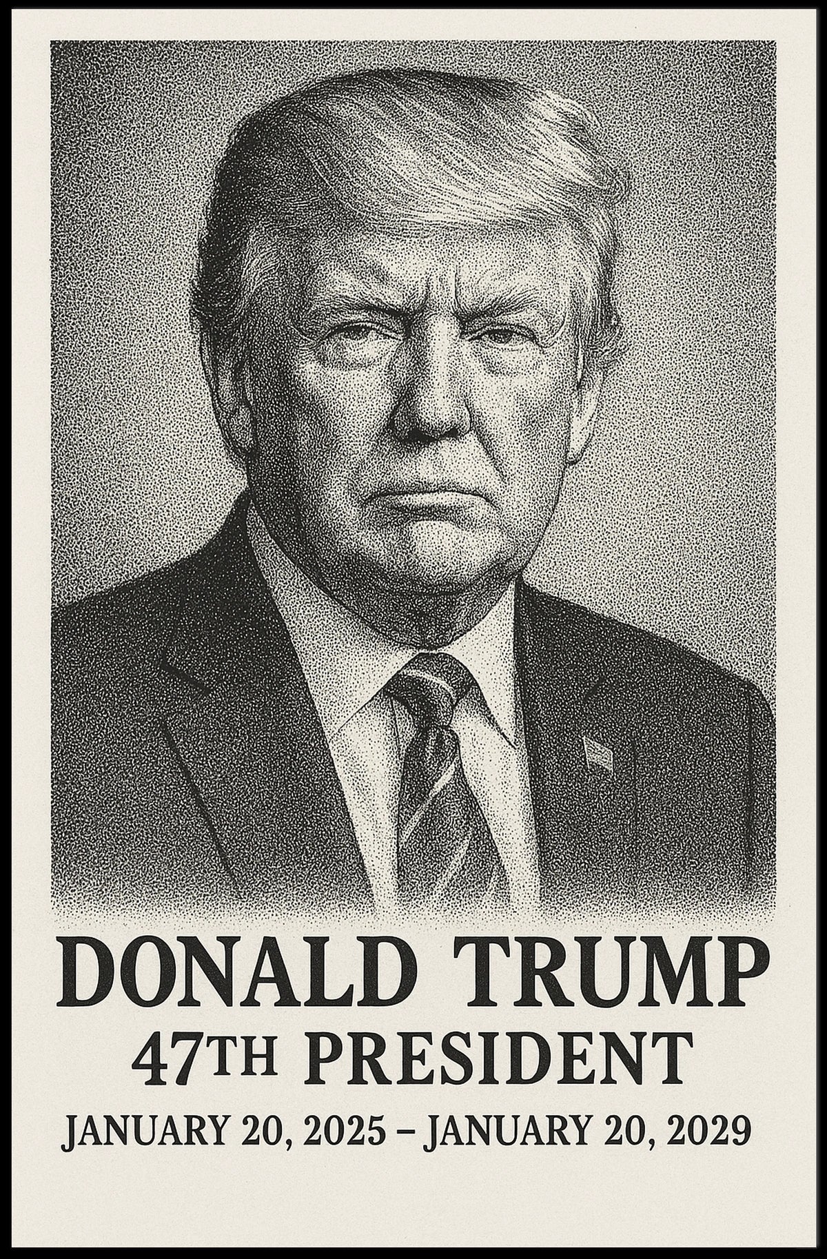 Donald Trump 47th President Poster
