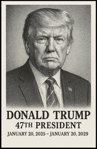Donald Trump 47th President Poster