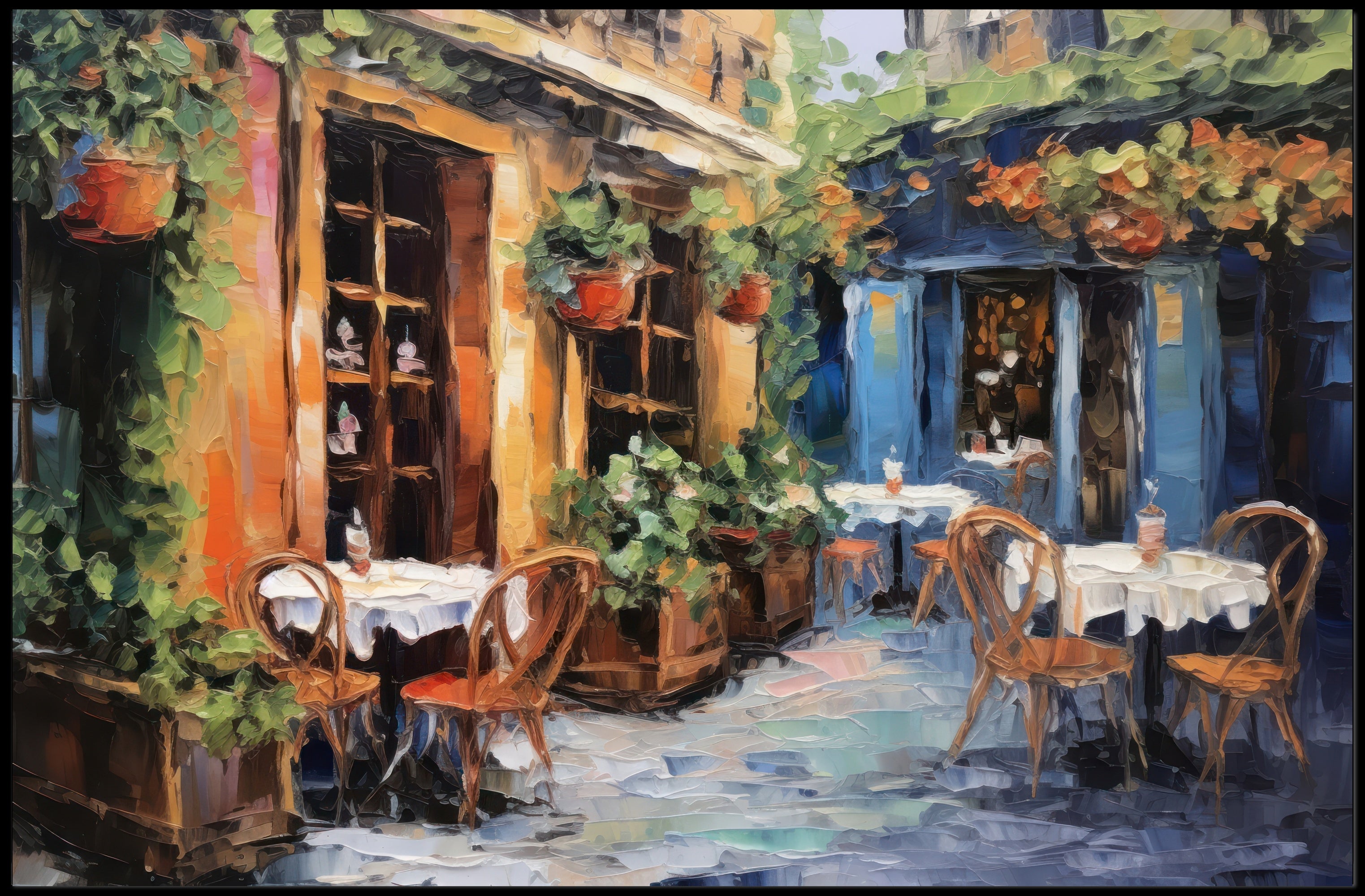 Charming Café Corner Poster