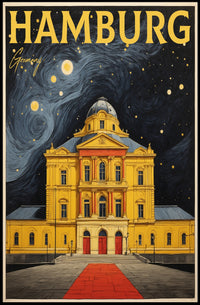 Hamburg Nightscape Poster