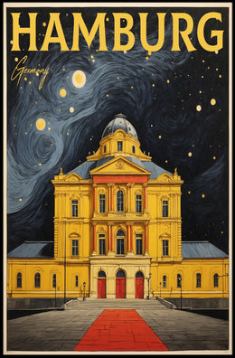 Hamburg Nightscape Poster