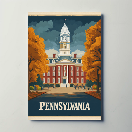 Pennsylvania Vintage Poster