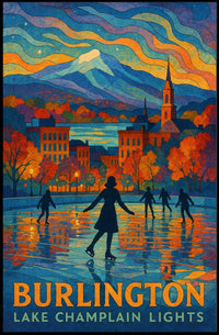 Burlington Lake Champlain Lights Poster