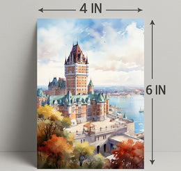 Majestic Castle By The Water Poster