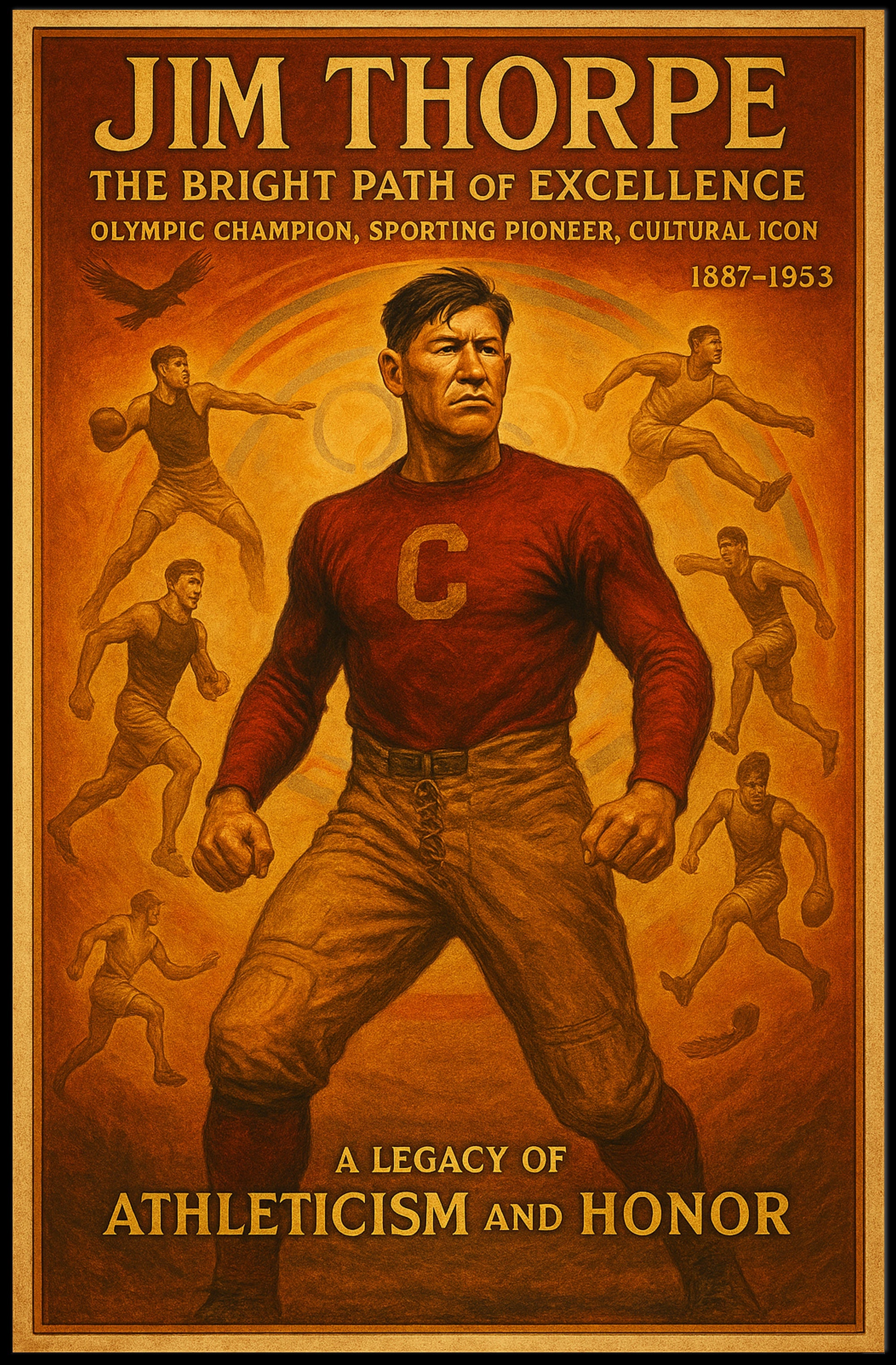 Jim Thorpe: A Legacy of Athleticism and Honor Poster