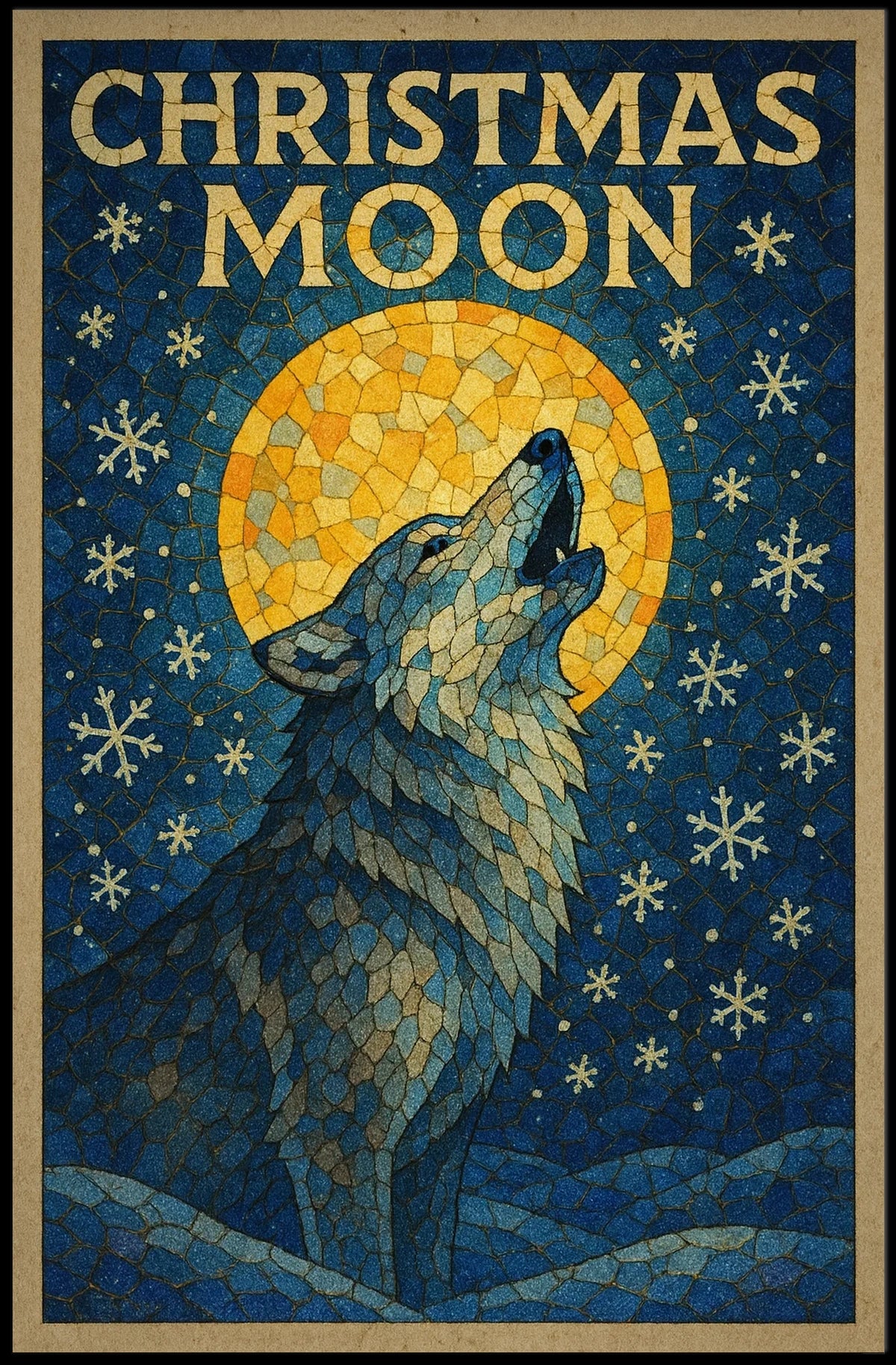 Christmas Moon Poster