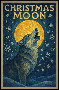 Christmas Moon Poster